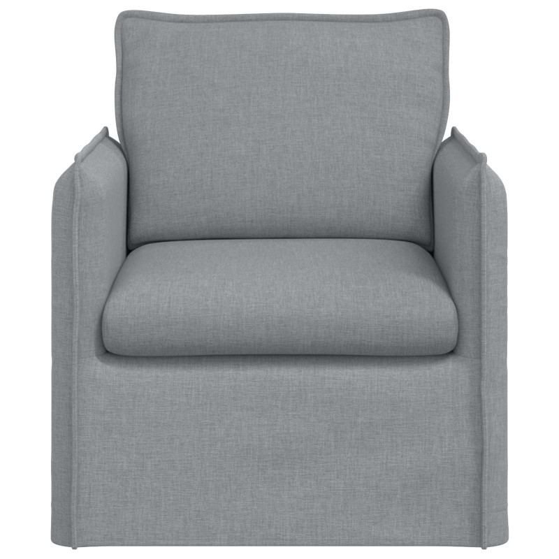 Sofa Jasnoszary 195 x 82 x 85 cm tkanina