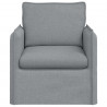 Sofa Jasnoszary 195 x 82 x 85 cm tkanina
