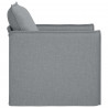 Sofa Jasnoszary 195 x 82 x 85 cm tkanina