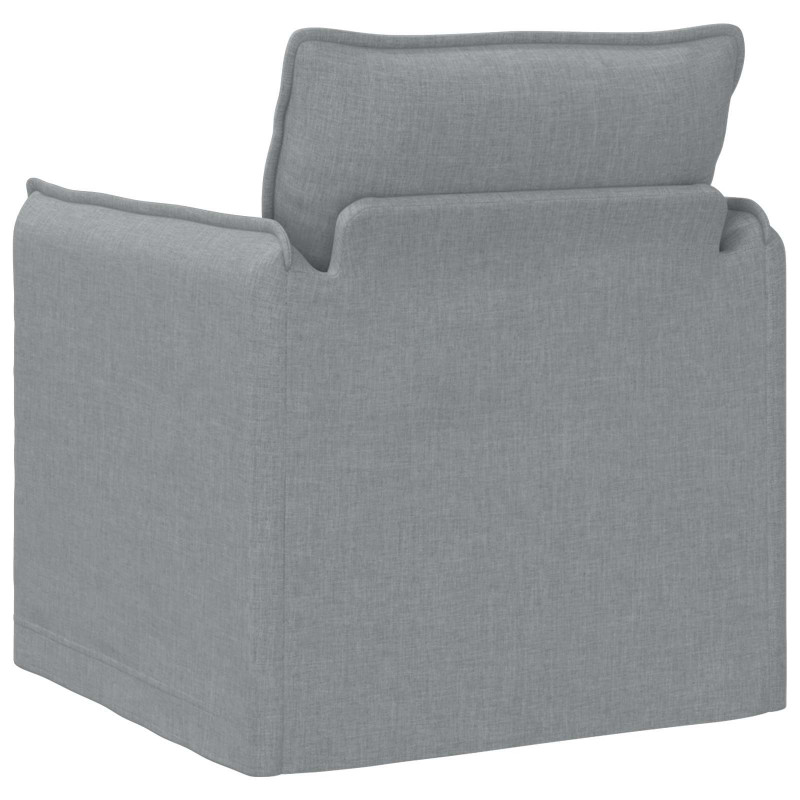 Sofa Jasnoszary 195 x 82 x 85 cm tkanina