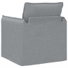 Sofa Jasnoszary 195 x 82 x 85 cm tkanina