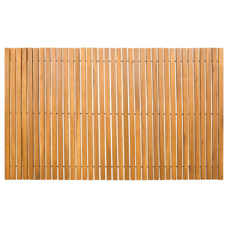 Mata do kąpieli Brązowy 100 x 60 cm Lite Drewno Akacji