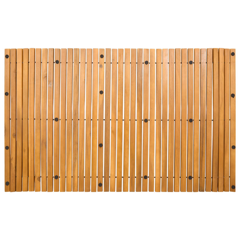 Mata do kąpieli Brązowy 100 x 60 cm Lite Drewno Akacji