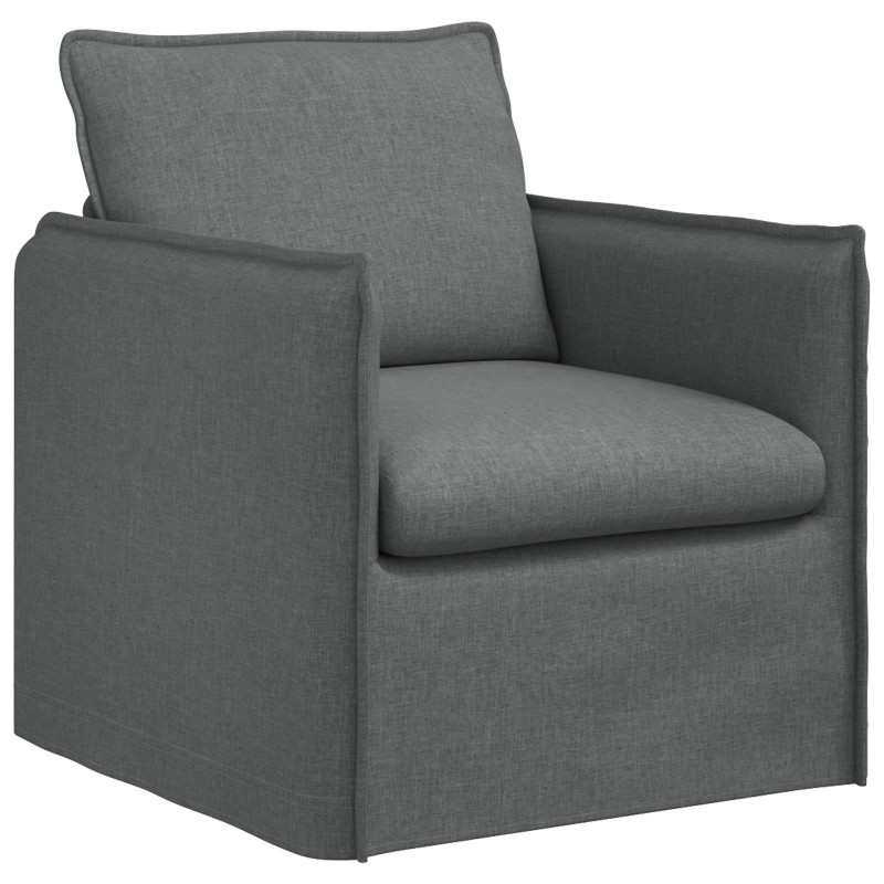 Sofa Ciemnoszary 195 x 82 x 85 cm tkanina
