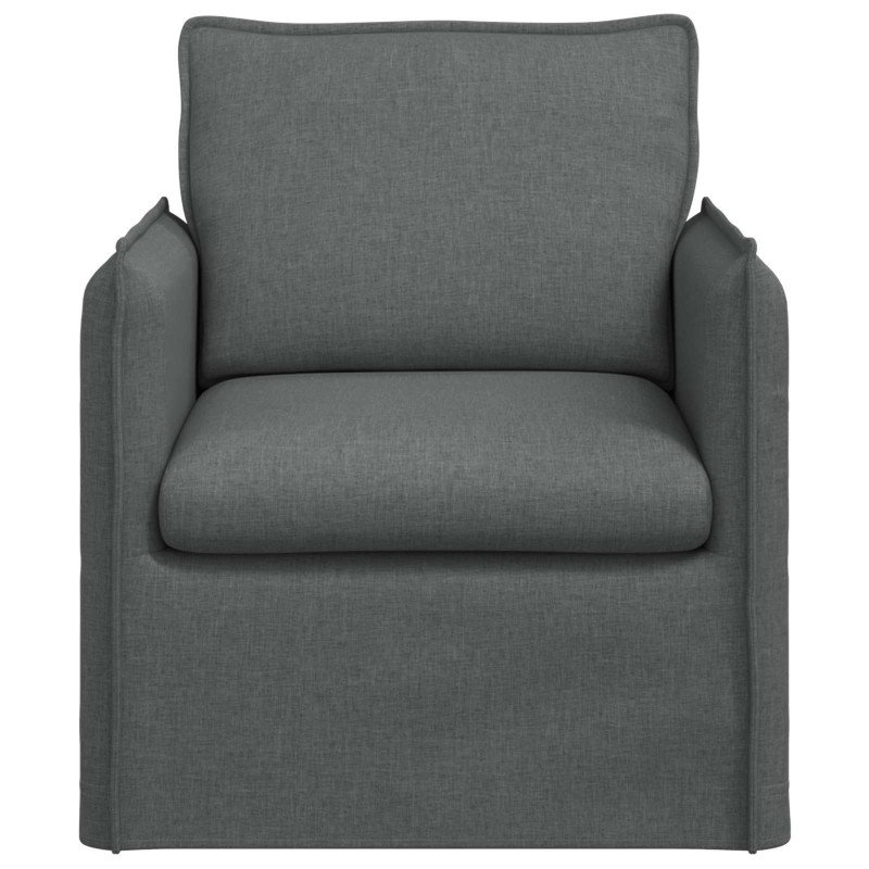 Sofa Ciemnoszary 195 x 82 x 85 cm tkanina