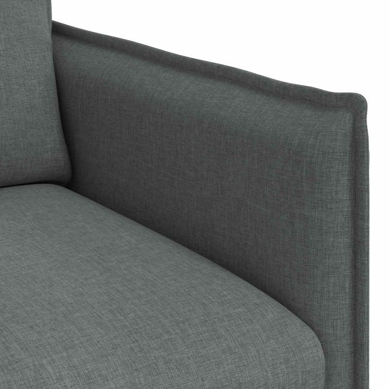 Sofa Ciemnoszary 195 x 82 x 85 cm tkanina