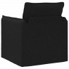 Sofa Czarny 195 x 82 x 85 cm tkanina