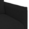 Sofa Czarny 195 x 82 x 85 cm tkanina