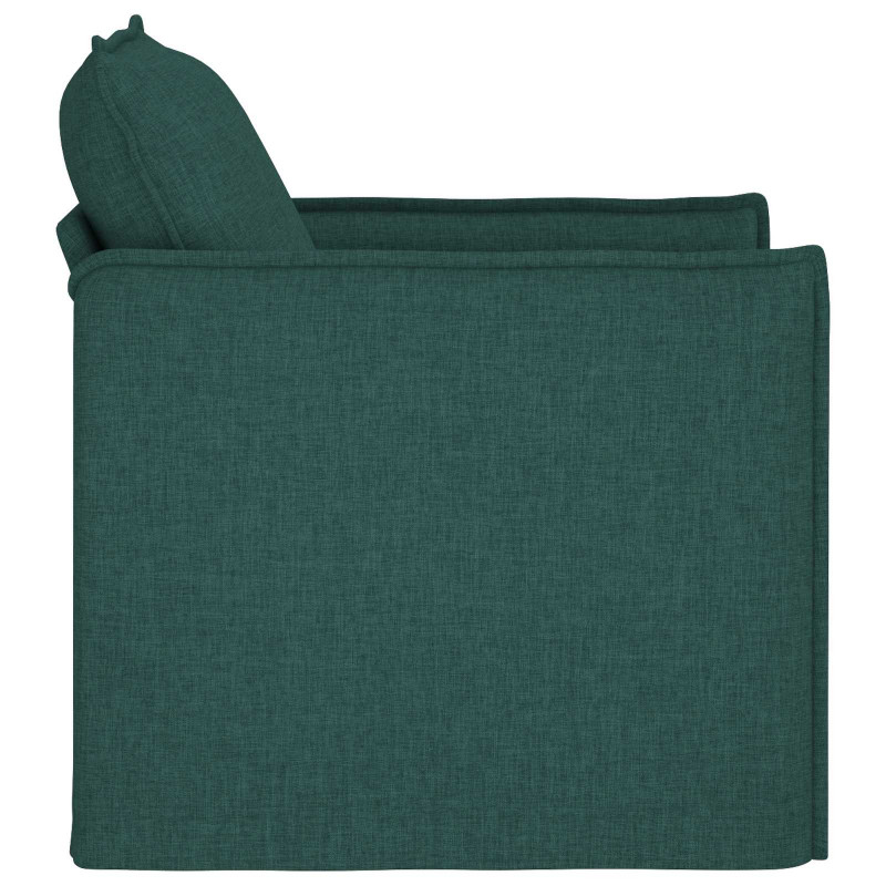 Sofa Ciemna zieleń 195 x 82 x 85 cm tkanina
