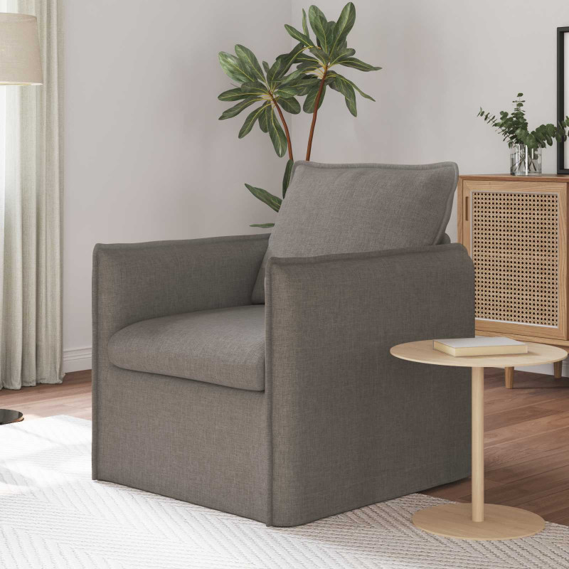 Sofa Ciemnoszary 195 x 82 x 85 cm tkanina