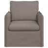 Sofa Ciemnoszary 195 x 82 x 85 cm tkanina