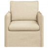 Sofa Kremowy 195 x 82 x 85 cm tkanina