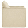 Sofa Kremowy 195 x 82 x 85 cm tkanina