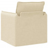 Sofa Kremowy 195 x 82 x 85 cm tkanina
