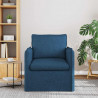 Sofa Niebieski 195 x 82 x 85 cm tkanina