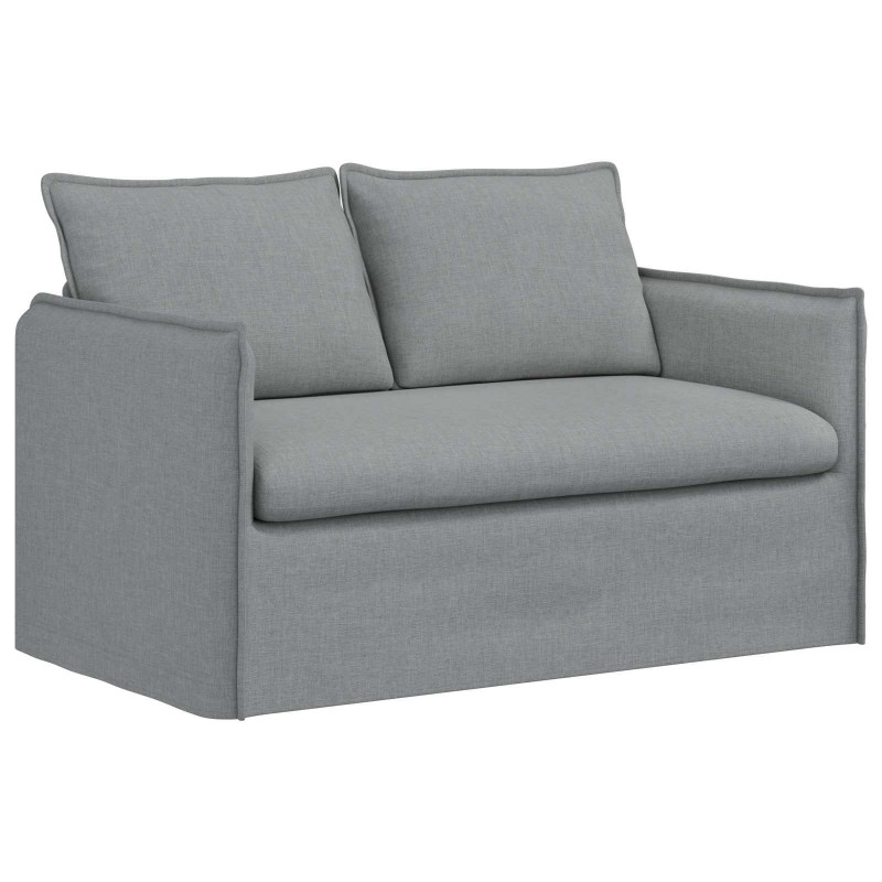 Sofa Jasnoszary 136 x 82 x 85 cm tkanina