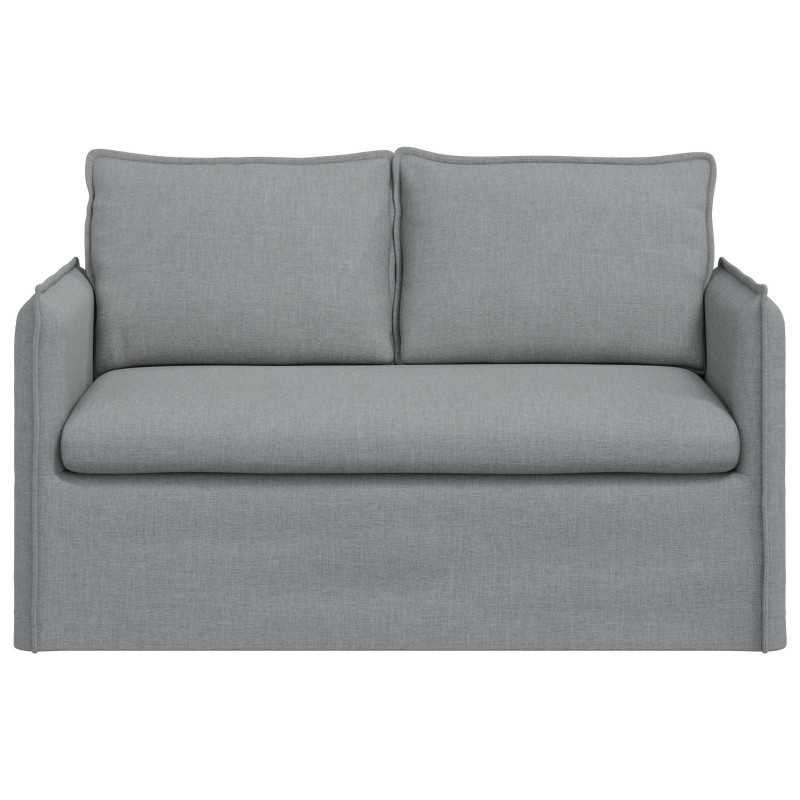 Sofa Jasnoszary 136 x 82 x 85 cm tkanina