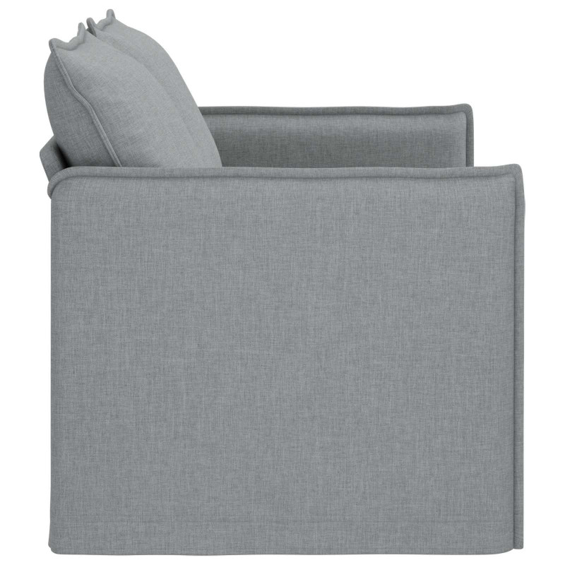 Sofa Jasnoszary 136 x 82 x 85 cm tkanina