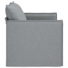 Sofa Jasnoszary 136 x 82 x 85 cm tkanina