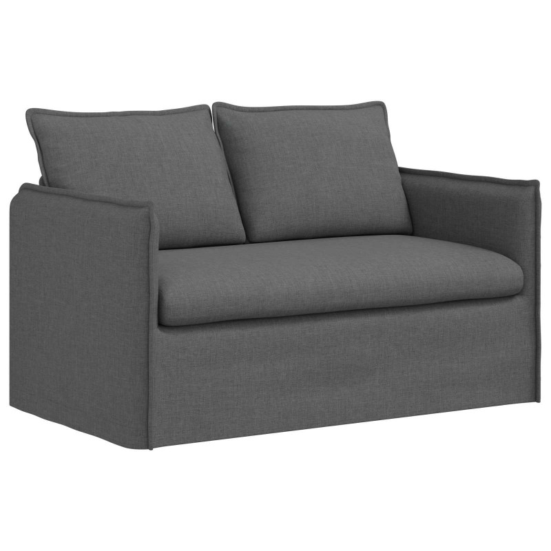 Sofa Ciemnoszary 136 x 82 x 85 cm tkanina
