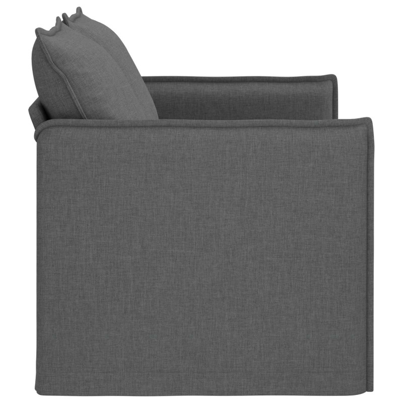 Sofa Ciemnoszary 136 x 82 x 85 cm tkanina