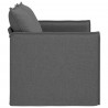 Sofa Ciemnoszary 136 x 82 x 85 cm tkanina