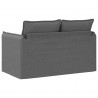 Sofa Ciemnoszary 136 x 82 x 85 cm tkanina