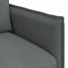 Sofa Ciemnoszary 136 x 82 x 85 cm tkanina