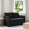 Sofa Czarny 136 x 82 x 85 cm tkanina