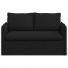 Sofa Czarny 136 x 82 x 85 cm tkanina