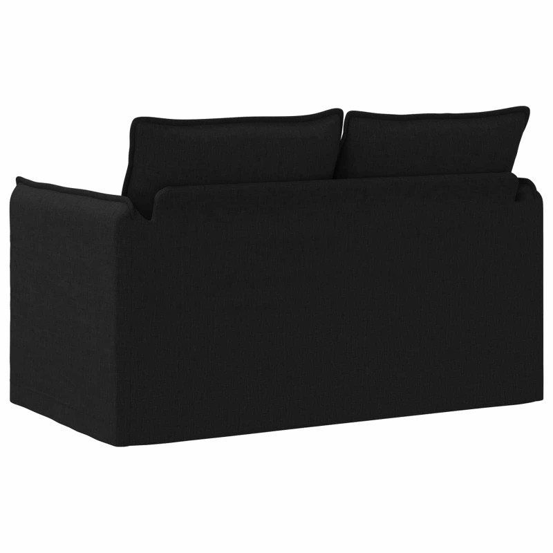 Sofa Czarny 136 x 82 x 85 cm tkanina