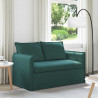 Sofa Ciemna zieleń 136 x 82 x 85 cm tkanina