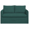 Sofa Ciemna zieleń 136 x 82 x 85 cm tkanina