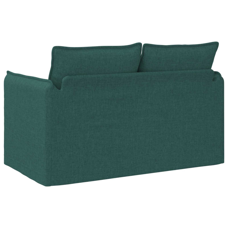 Sofa Ciemna zieleń 136 x 82 x 85 cm tkanina