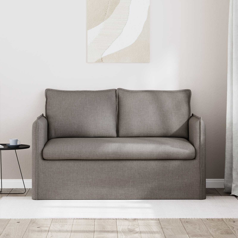 Sofa Ciemnoszary 195 x 82 x 85 cm tkanina