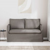 Sofa Ciemnoszary 195 x 82 x 85 cm tkanina