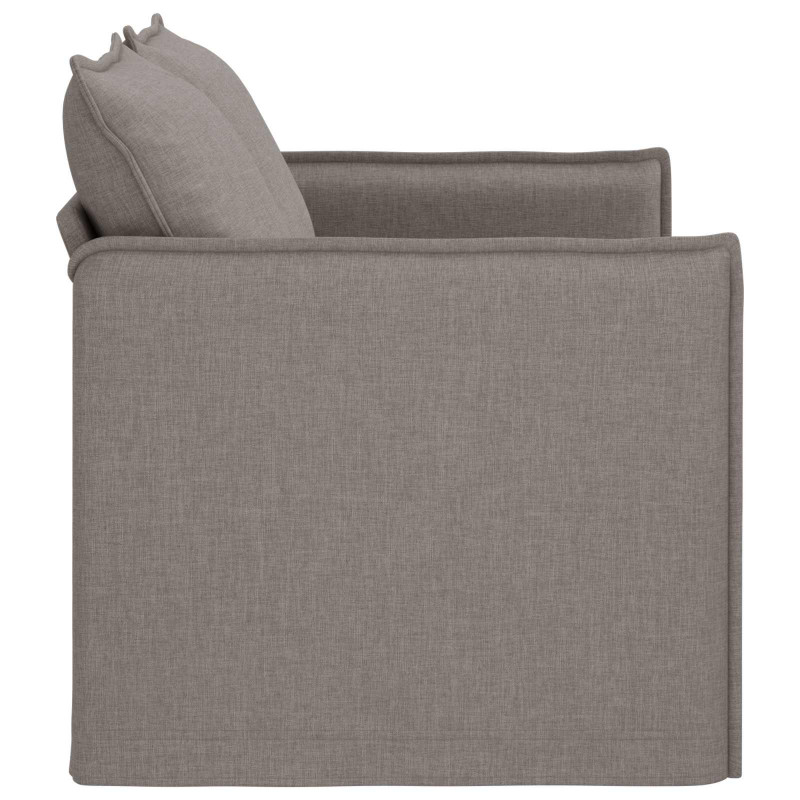 Sofa Ciemnoszary 195 x 82 x 85 cm tkanina