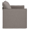Sofa Ciemnoszary 195 x 82 x 85 cm tkanina