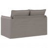 Sofa Ciemnoszary 195 x 82 x 85 cm tkanina