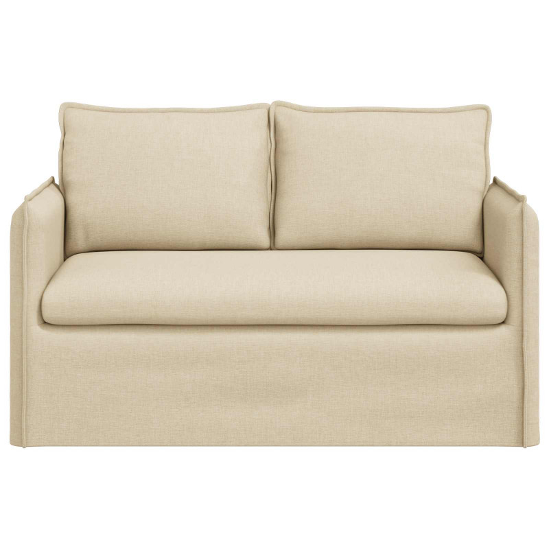 Sofa Kremowy 136 x 82 x 85 cm tkanina