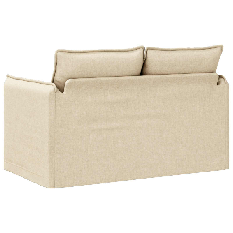 Sofa Kremowy 136 x 82 x 85 cm tkanina