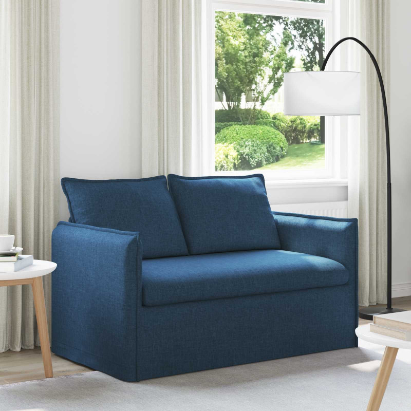 Sofa Niebieski 136 x 82 x 85 cm tkanina