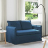 Sofa Niebieski 136 x 82 x 85 cm tkanina