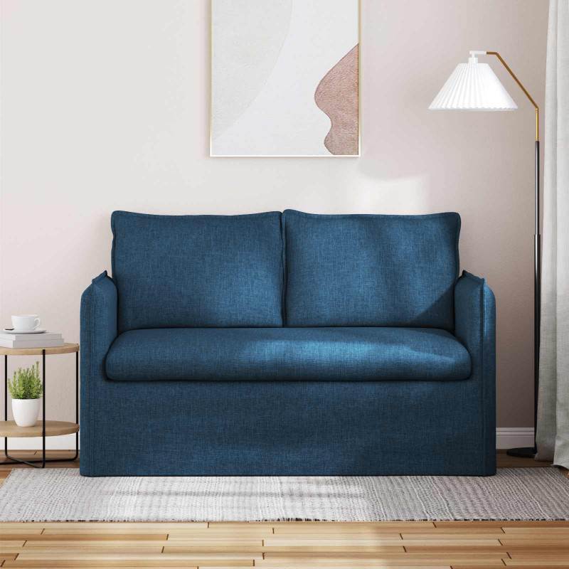 Sofa Niebieski 136 x 82 x 85 cm tkanina