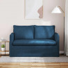 Sofa Niebieski 136 x 82 x 85 cm tkanina