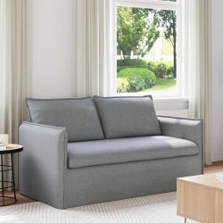 Sofa Jasnoszary 156 x 82 x 85 cm tkanina