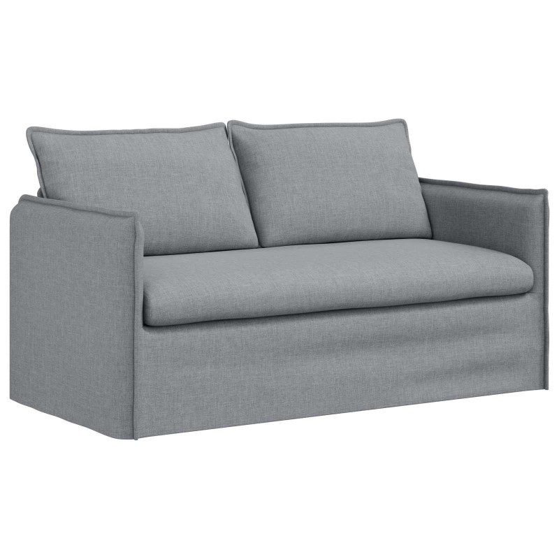 Sofa Jasnoszary 156 x 82 x 85 cm tkanina