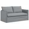 Sofa Jasnoszary 156 x 82 x 85 cm tkanina