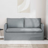 Sofa Jasnoszary 156 x 82 x 85 cm tkanina