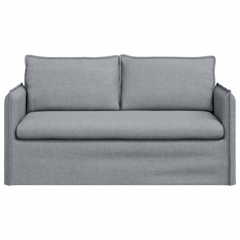 Sofa Jasnoszary 156 x 82 x 85 cm tkanina